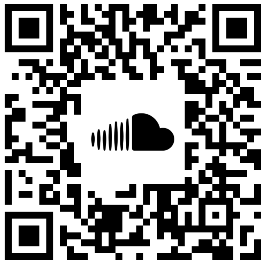 SoundCloud podcast QR code